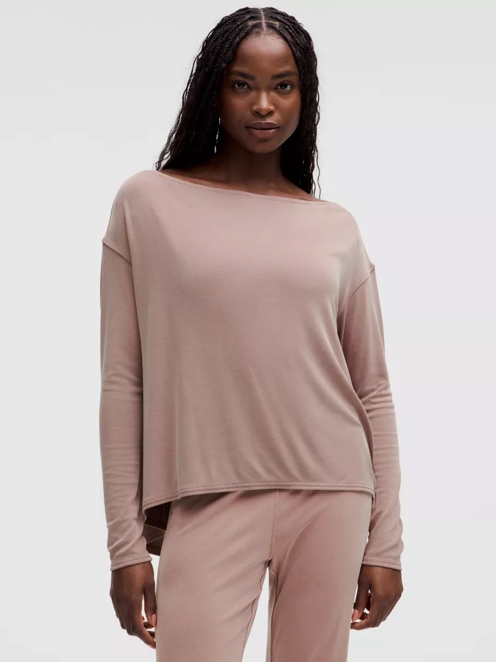 NWT Lululemon Softstreme Off-The-Shoulder Long-Sleeve Shirt relaxed fit size xs